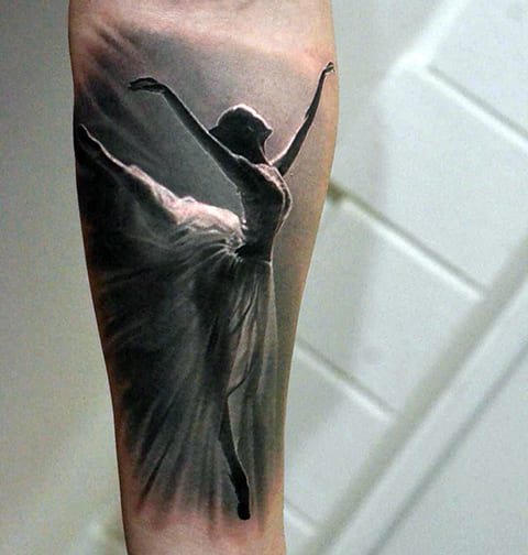 Tatouage de ballerine - photo