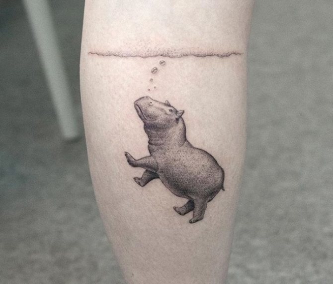 hippo tattoo bb