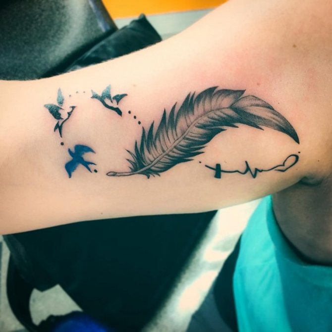 tatouage de l'infini sur votre bras