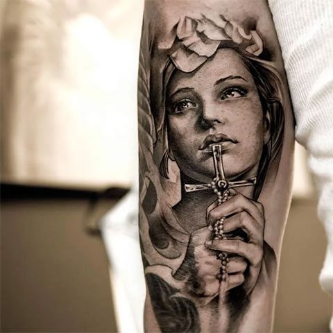 Tatouage de la Vierge