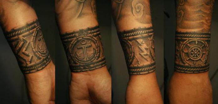 bracelet tatoué sur son bras