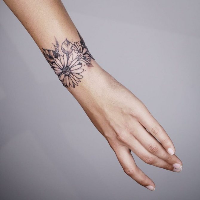tatouage de bracelet de poignet
