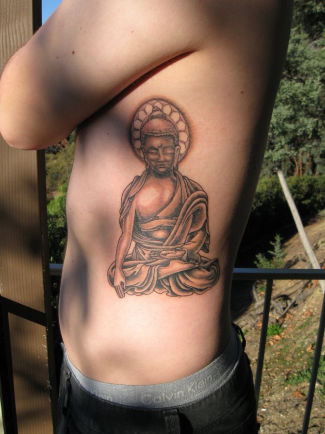 Tatouage du Bouddha du mauvais œil