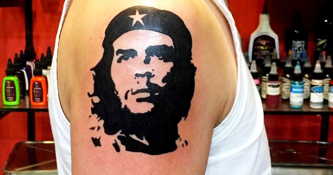 Tatouage de Che Guevara. Signification, photo, croquis