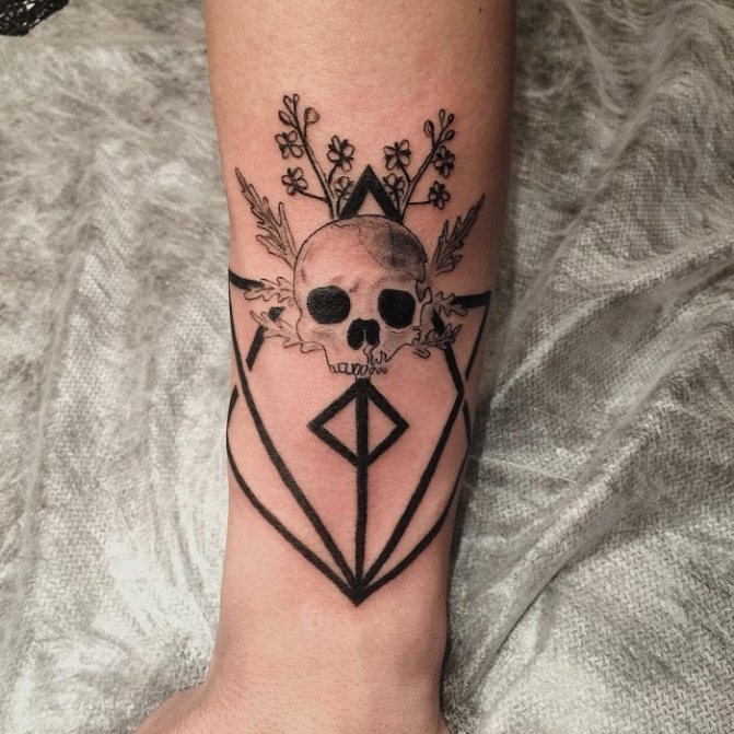 Tatouage du crâne dans l'art graphique