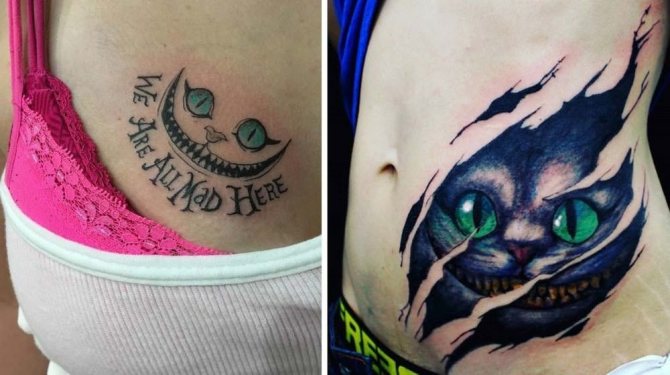 tatouage cheshire