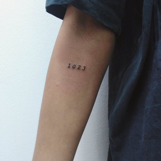 numéros de tatouage