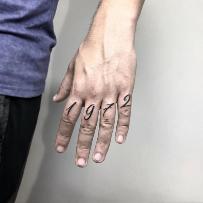 numéros de tatouage