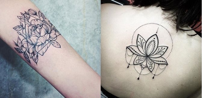 Tatouage de fleurs