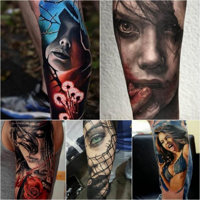 Tattoo Girl - Tattoo Girl pour hommes - Tatouage masculin avec une fille