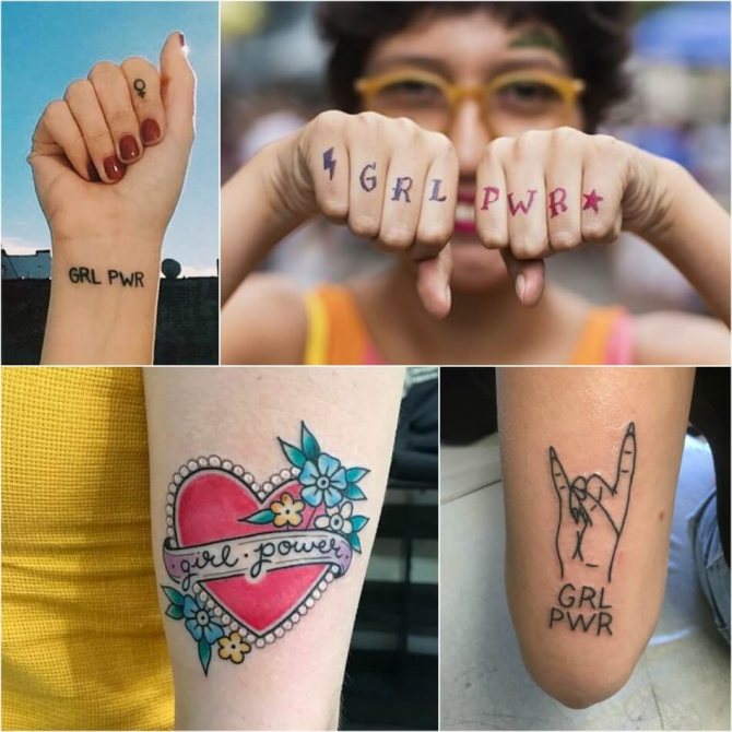 Tatouages pour filles - Tatouages féministes - Tatouages pour féministes