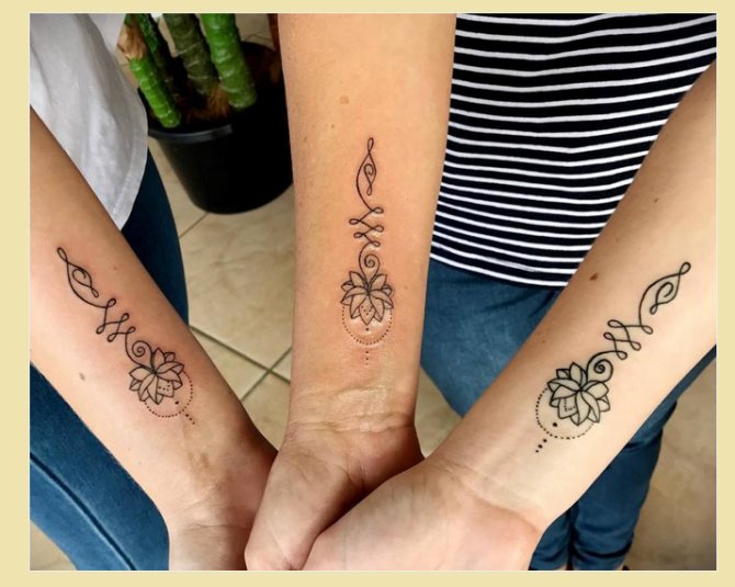 Tatouage pour filles : le symbole d'une famille