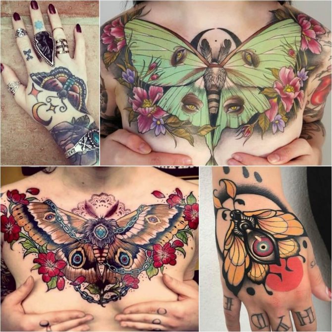 Tatouage pour filles - tatouage papillon pour filles