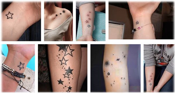 Filles tatouées - étoiles