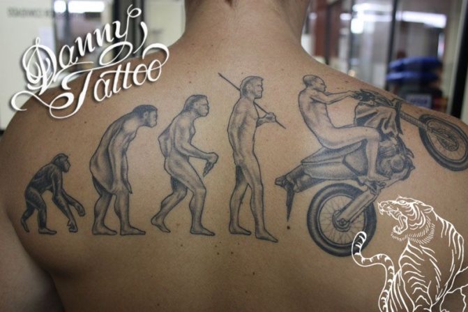 Tatouage pour motocycliste