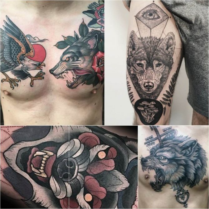 Tatouage significatif pour hommes - tatouages significatifs - tatouage de loup pour hommes