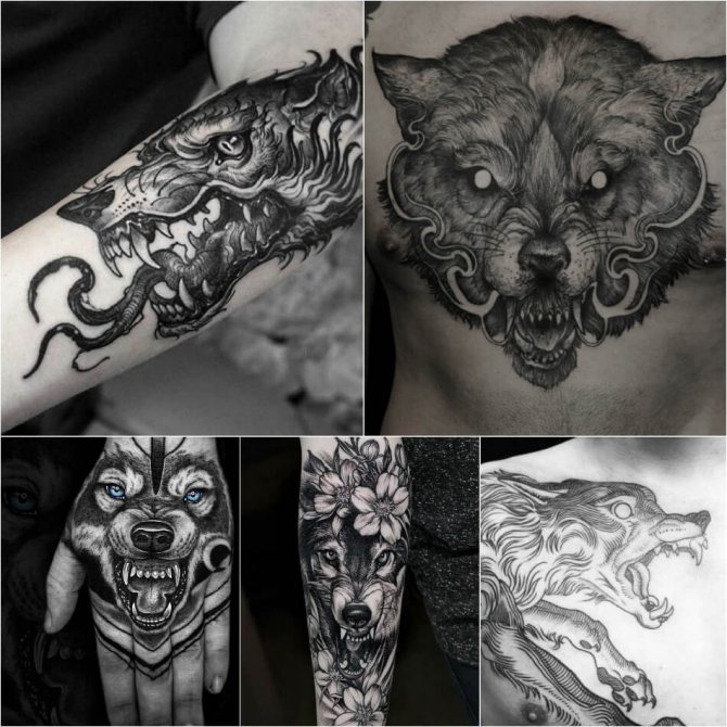 Tatouage pour hommes avec signification - tatouage significatif pour hommes - tatouage de loup pour hommes
