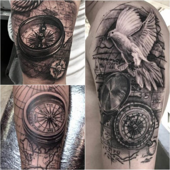 Tatouage pour hommes avec signification - Tatouage pour hommes avec signification - Tatouage boussole pour hommes