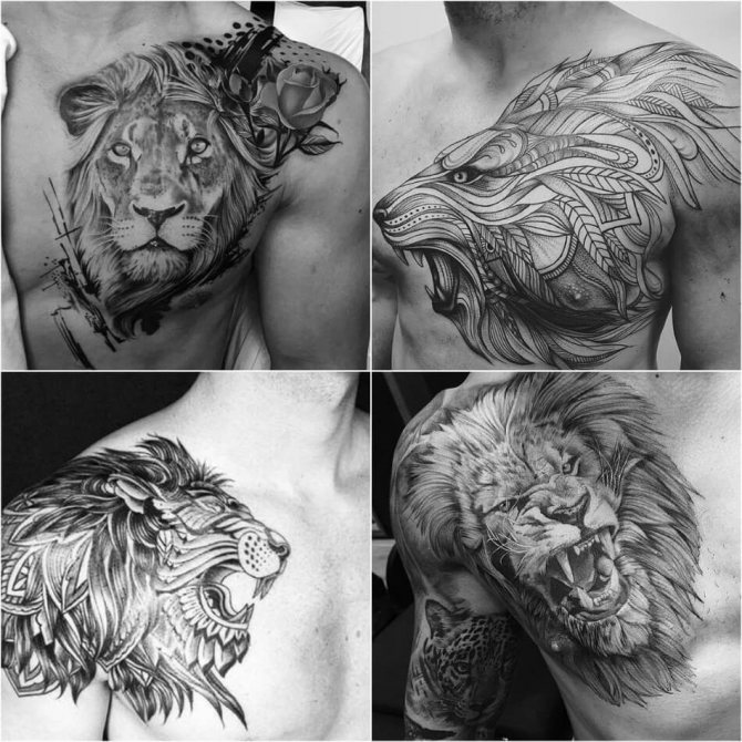 Tatouage pour hommes - Tatouages significatifs pour hommes - Tatouage de lions pour hommes