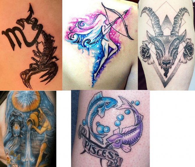Tatouage pour les signes d'eau