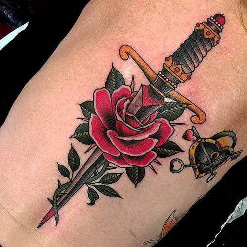 Tatouage de Jack Sparrow sur le bras, le dos, l'épaule. Photo, significations