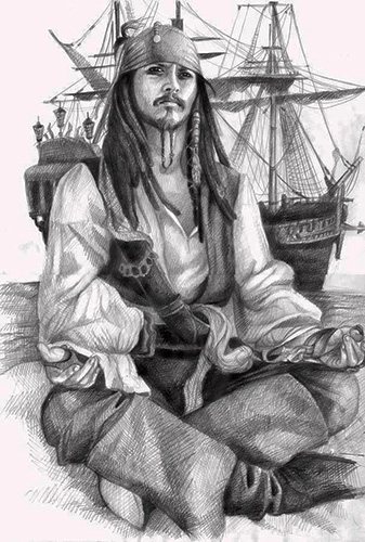 Tatouage de Jack Sparrow sur le bras, le dos, l'épaule. Photo, significations