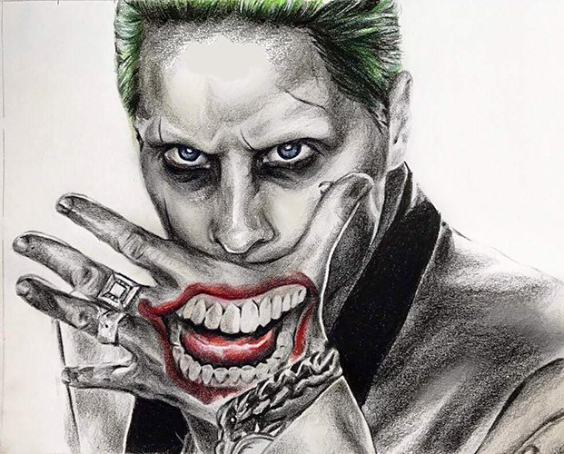 Tatouage Joker sur le bras, l'avant-bras, la jambe. Croquis, photo, signification