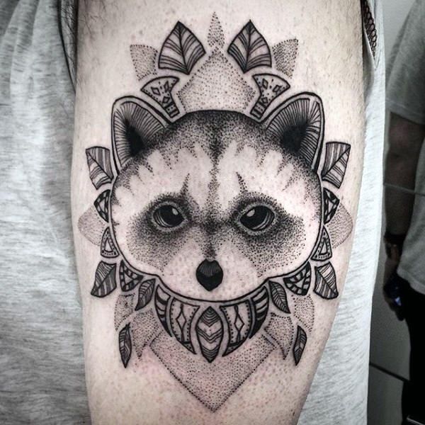 tatouage raton laveur