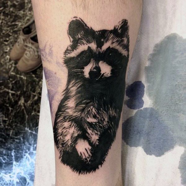 tatouage raton laveur
