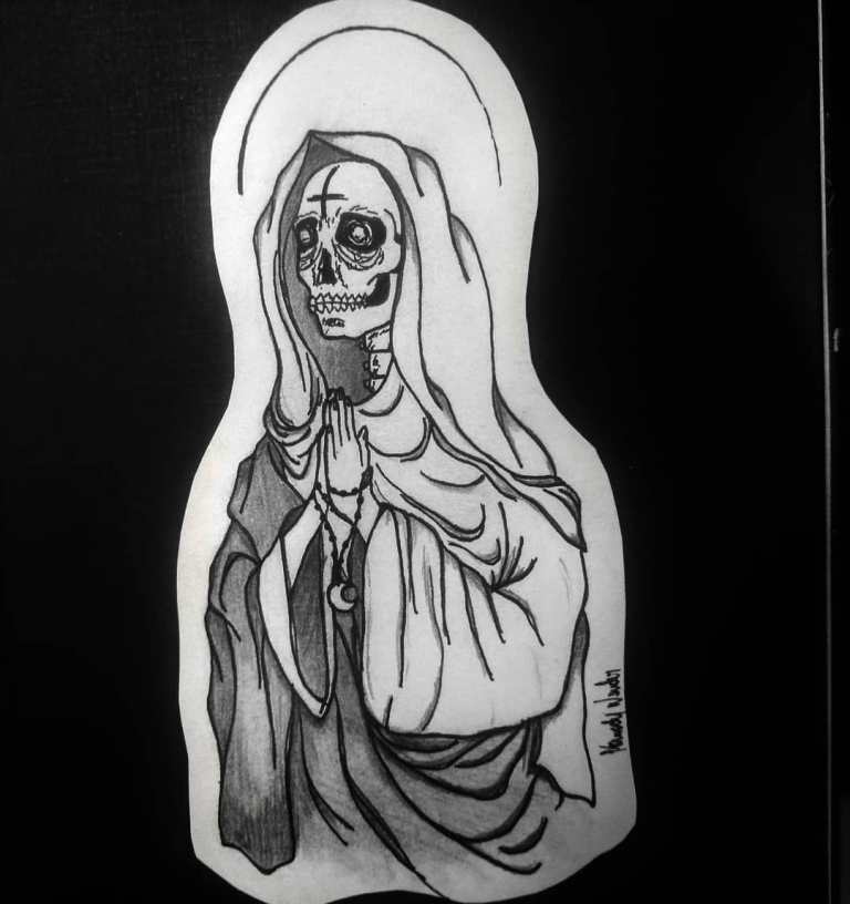 croquis de tatouage de la mort