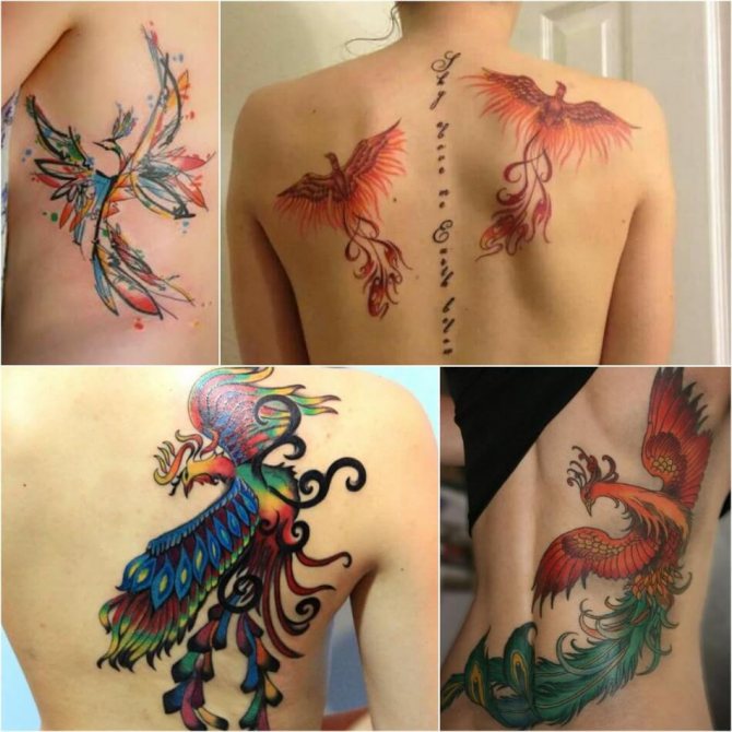 Tattoo Phoenix - Tatouage féminin de Phoenix - Tatouage de Phoenix pour filles
