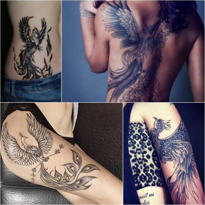 Tattoo Phoenix - Tatouages Phoenix pour femmes - Tatouages Phoenix pour filles