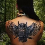 tatouage hibou
