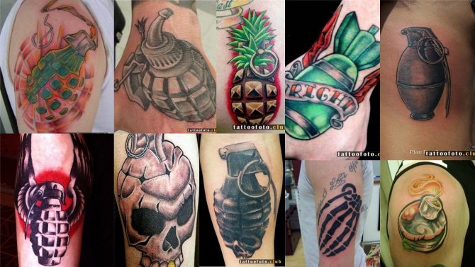 tatouage photo de grenade