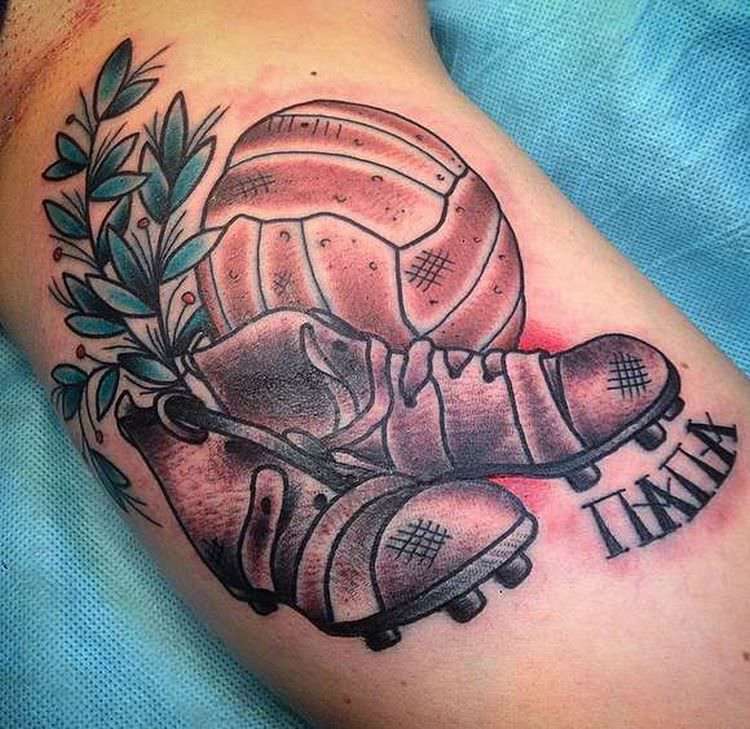 ballon de football tatoué