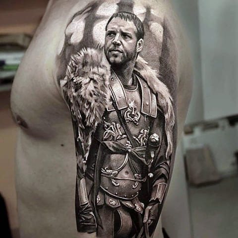 Tatouage gladiateur du film