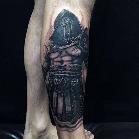 Tatouage d'un gladiateur