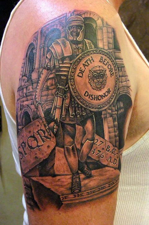 Tatouage de gladiateur