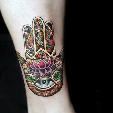 Tatouage d'un hamsa