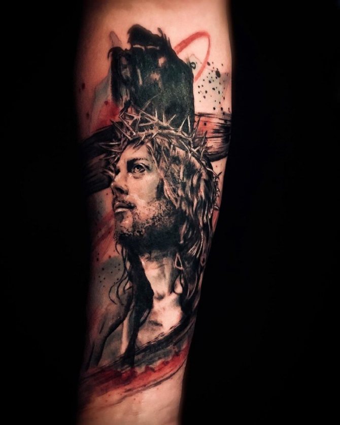 tatouage du Christ