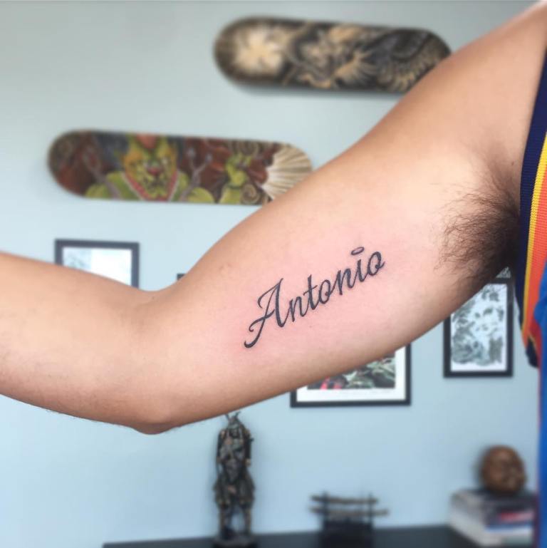 tatouage du nom