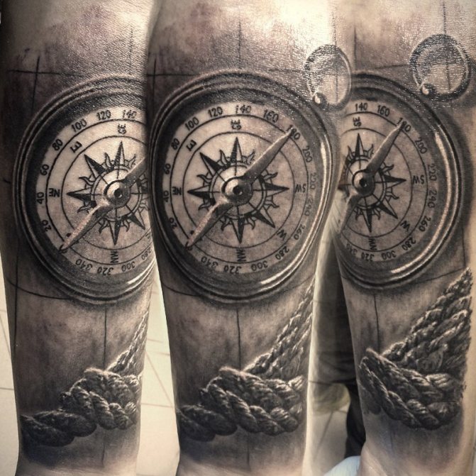 Tatouage de boussole et de carte : significations et motifs pour hommes et femmes