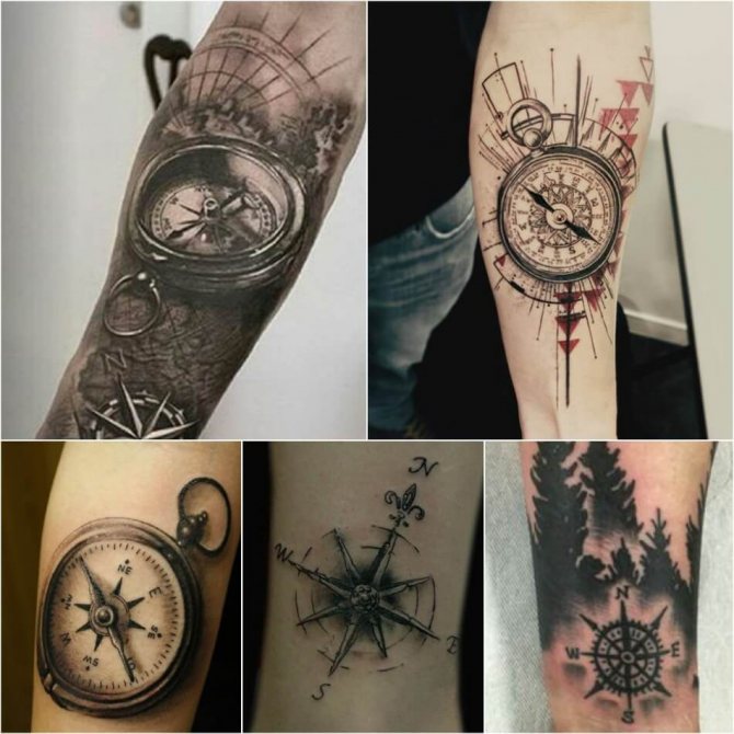 Tatouage boussole - Tatouage boussole pour homme - Tatouage boussole pour homme