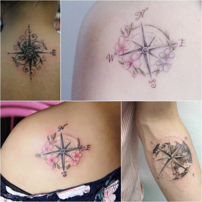 Tattoo Compass - Tattoo Wind Rose