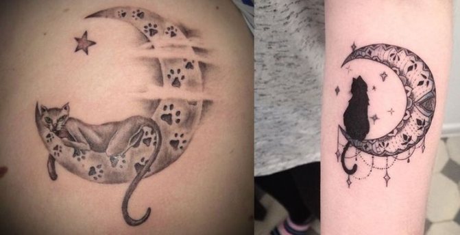 Dessin de tatouage de chat