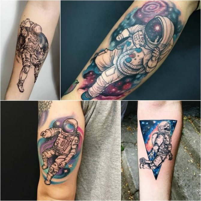 Tattoo Space - Tattoo Cosmonaute - tatouage d'astronaute