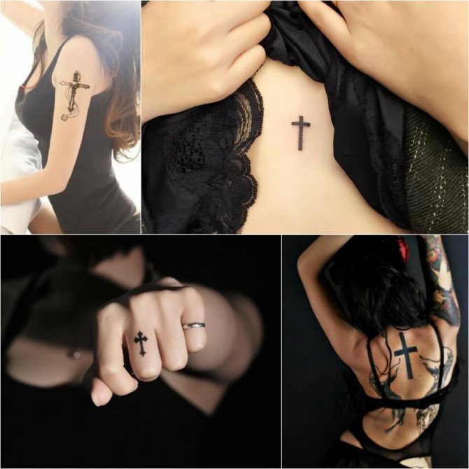 Croix de tatouage - Croix de tatouage pour fille - Croix de tatouage pour femme Croix de tatouage - Croix de tatouage pour fille - Croix de tatouage pour femme