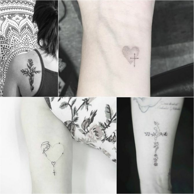 Croix de tatouage - Croix de tatouage pour fille - Croix de tatouage pour femme