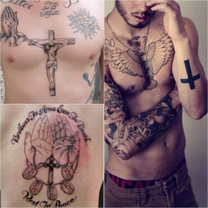 Croix de tatouage - Croix de tatouage pour hommes - Croix de tatouage pour hommes