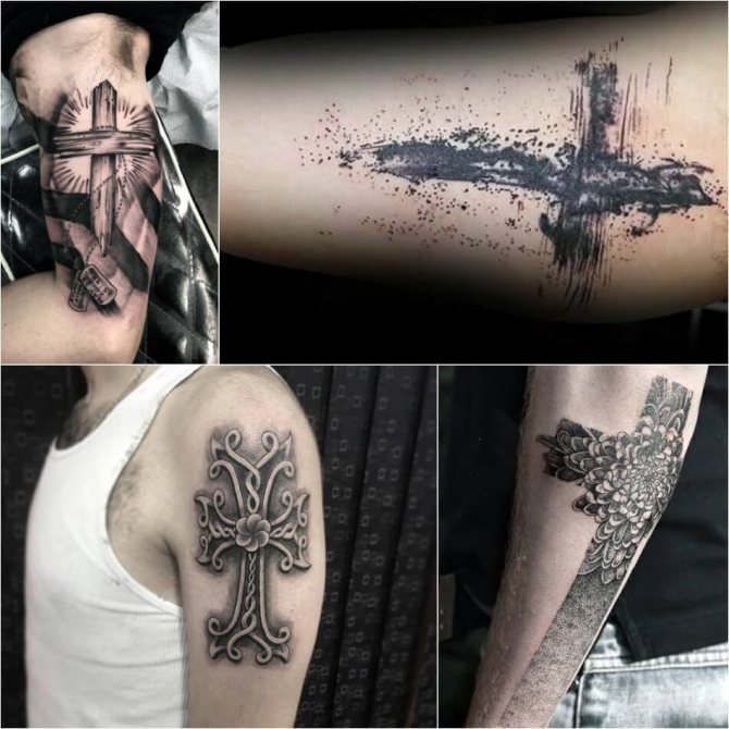 Croix de tatouage - Croix de tatouage pour hommes - Croix de tatouage pour hommes